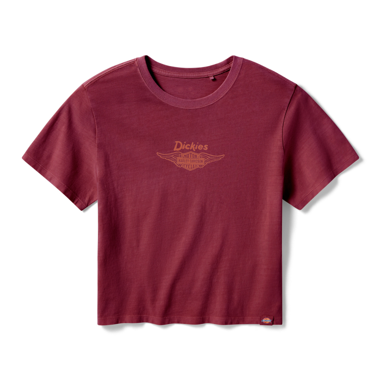 Dickies x Harley-Davidson Women's Built to Outlast Boxy Fit Tee - Red