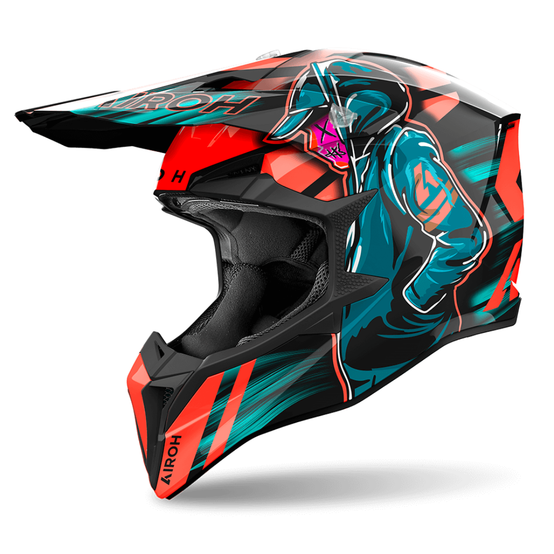 Airoh WRAAP Helmet - Cyber Orange Gloss