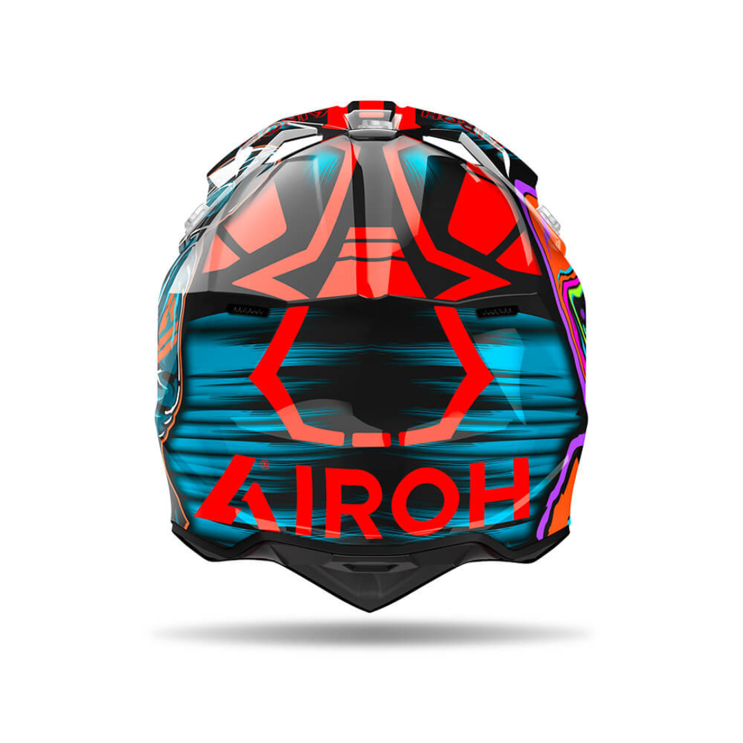 Airoh WRAAP Helmet - Cyber Orange Gloss