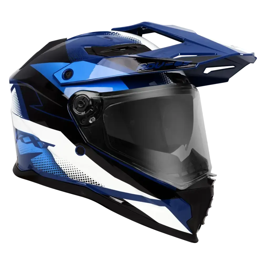 RXT ADV-65 Helmet Gloss Grey/Blue/Black