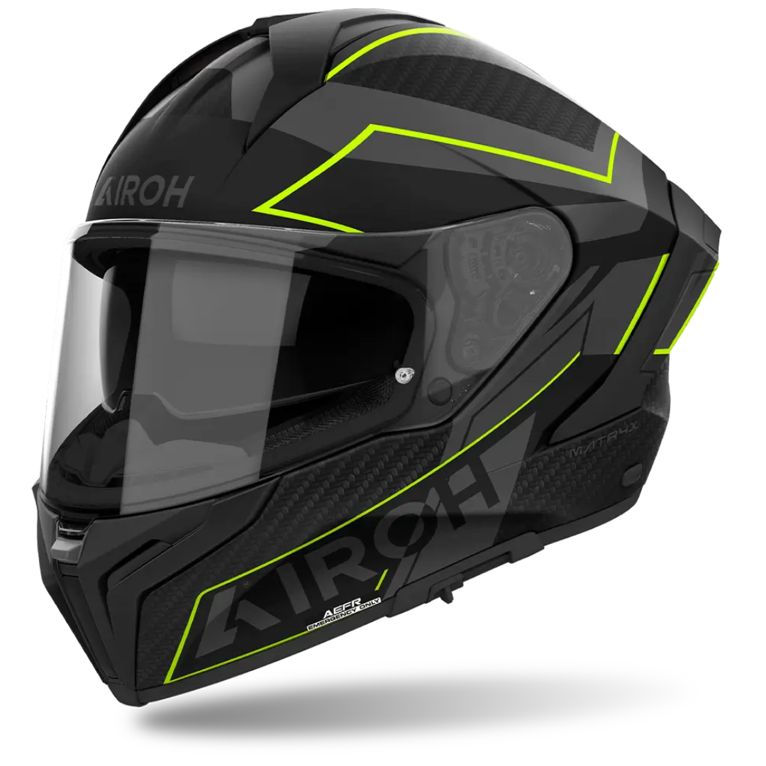 Airoh Matryx Helmet - Sentinel Yellow Matt