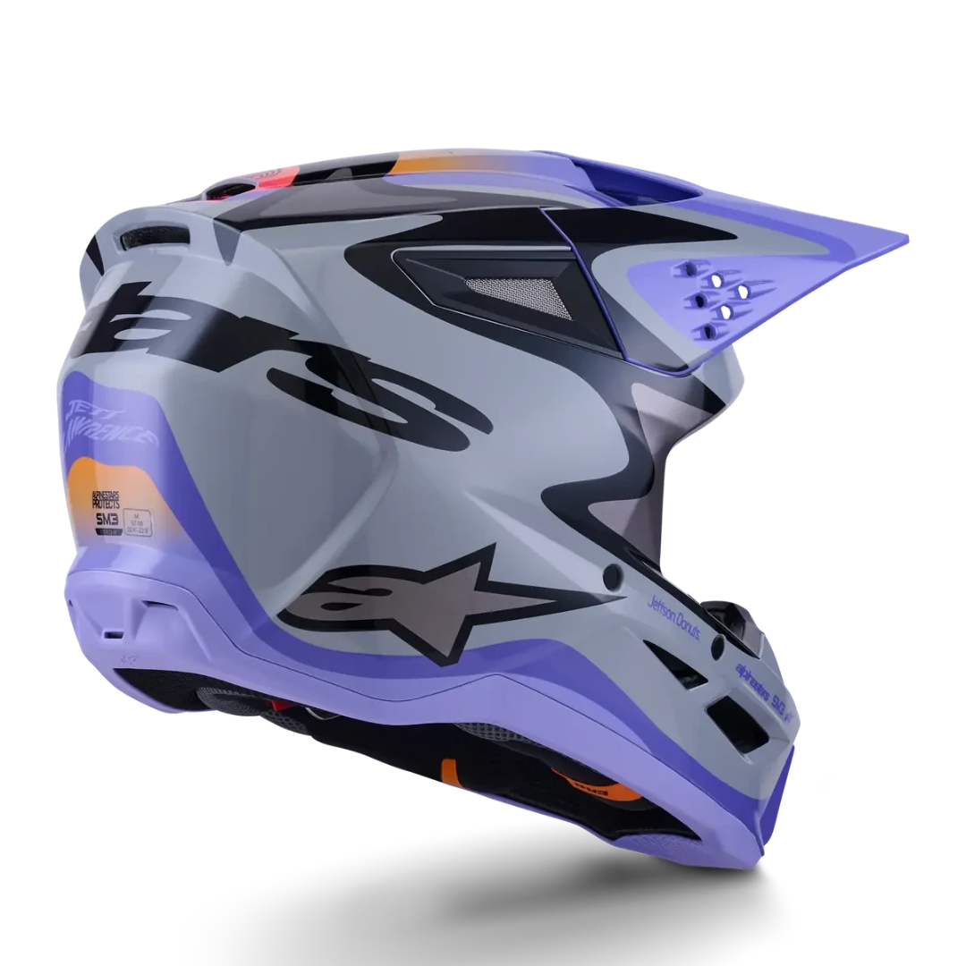 Alpinestars 2026 SM-3 Jettson MX Helmet - Grey/Purple/Black