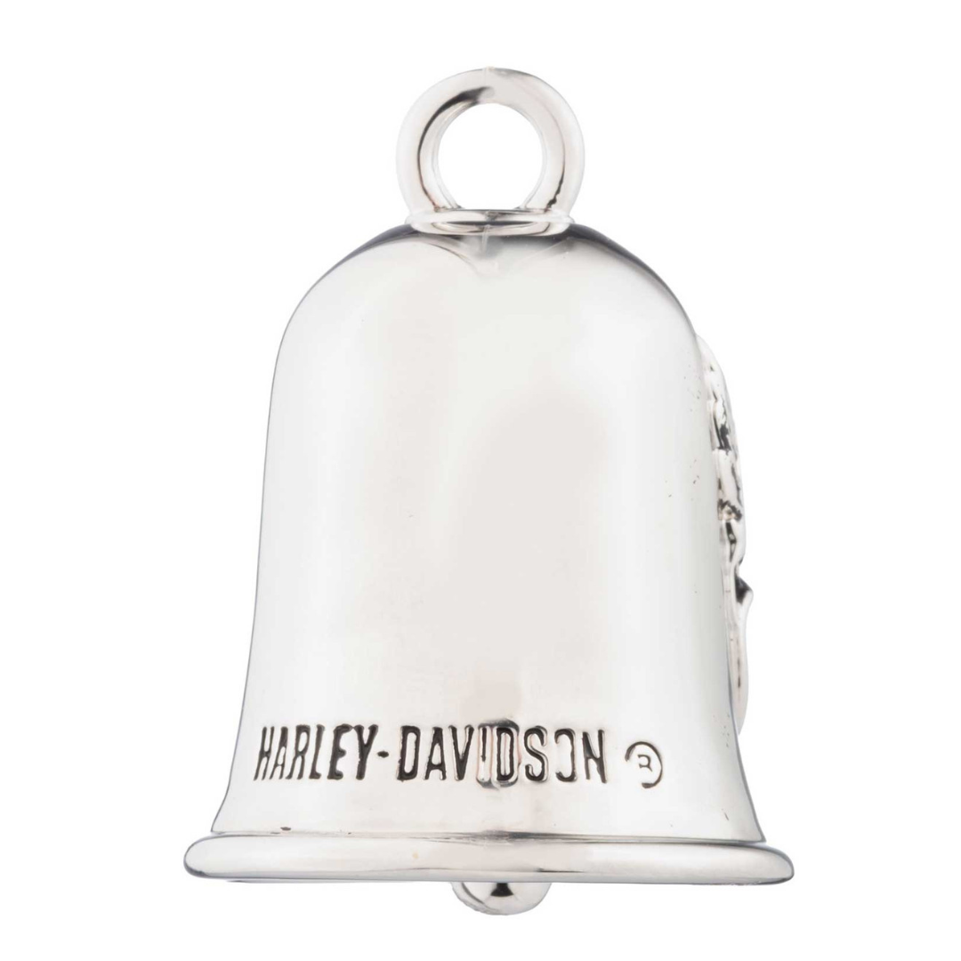 Harley-Davidson Flying Eagle Live To Ride Banner Ride Bell - Silver
