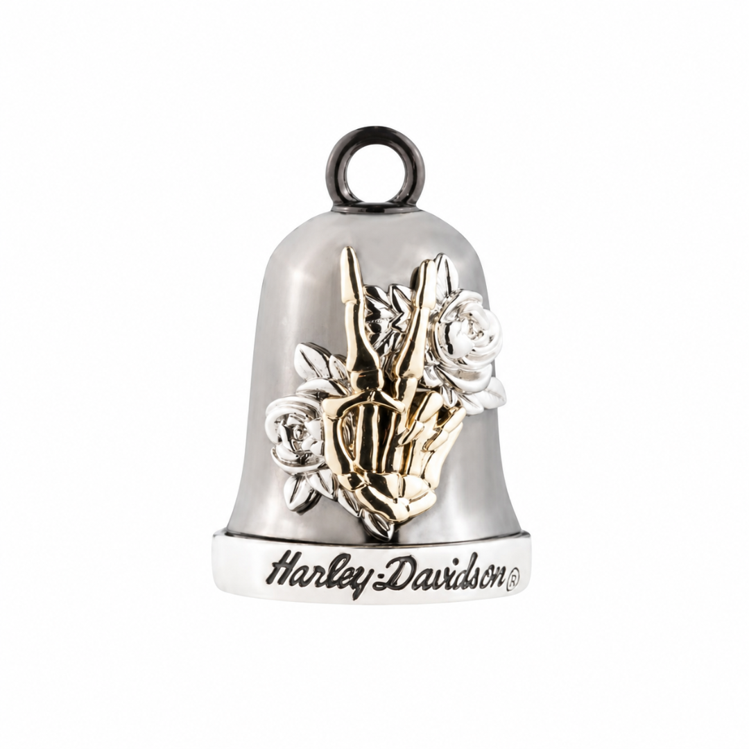 Harley-Davidson Tritone Skeleton Peace and Roses Ride Bell