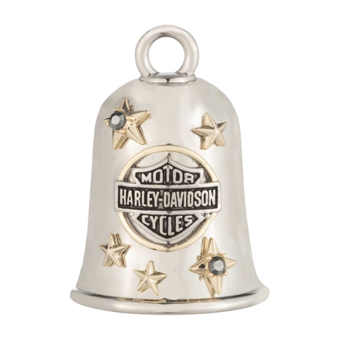 Harley-Davidson Tritone Snake and Star Ride Bell - Silver Finish