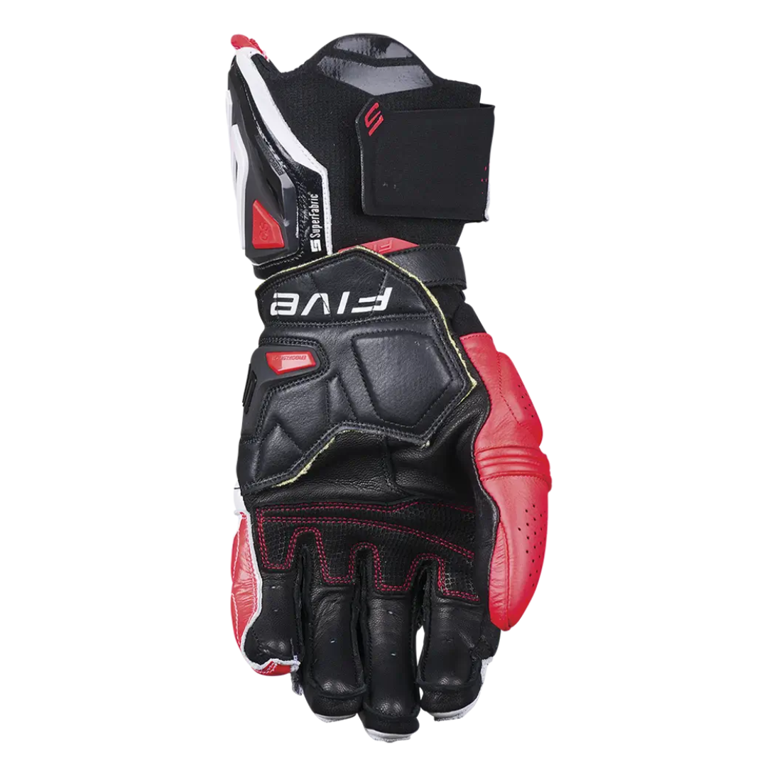 Five Men's RFX-1 EVO Gloves - White/Fluro Red
