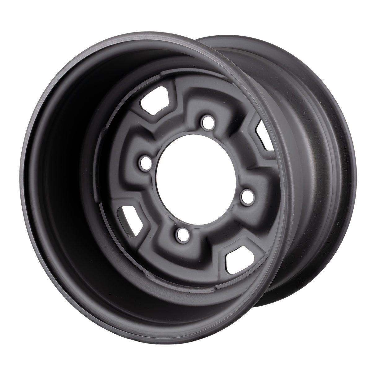Whites ATV/UTV Steel Rim 12x7 Can-Am Front & Rear 4/137 +12.7 - Black