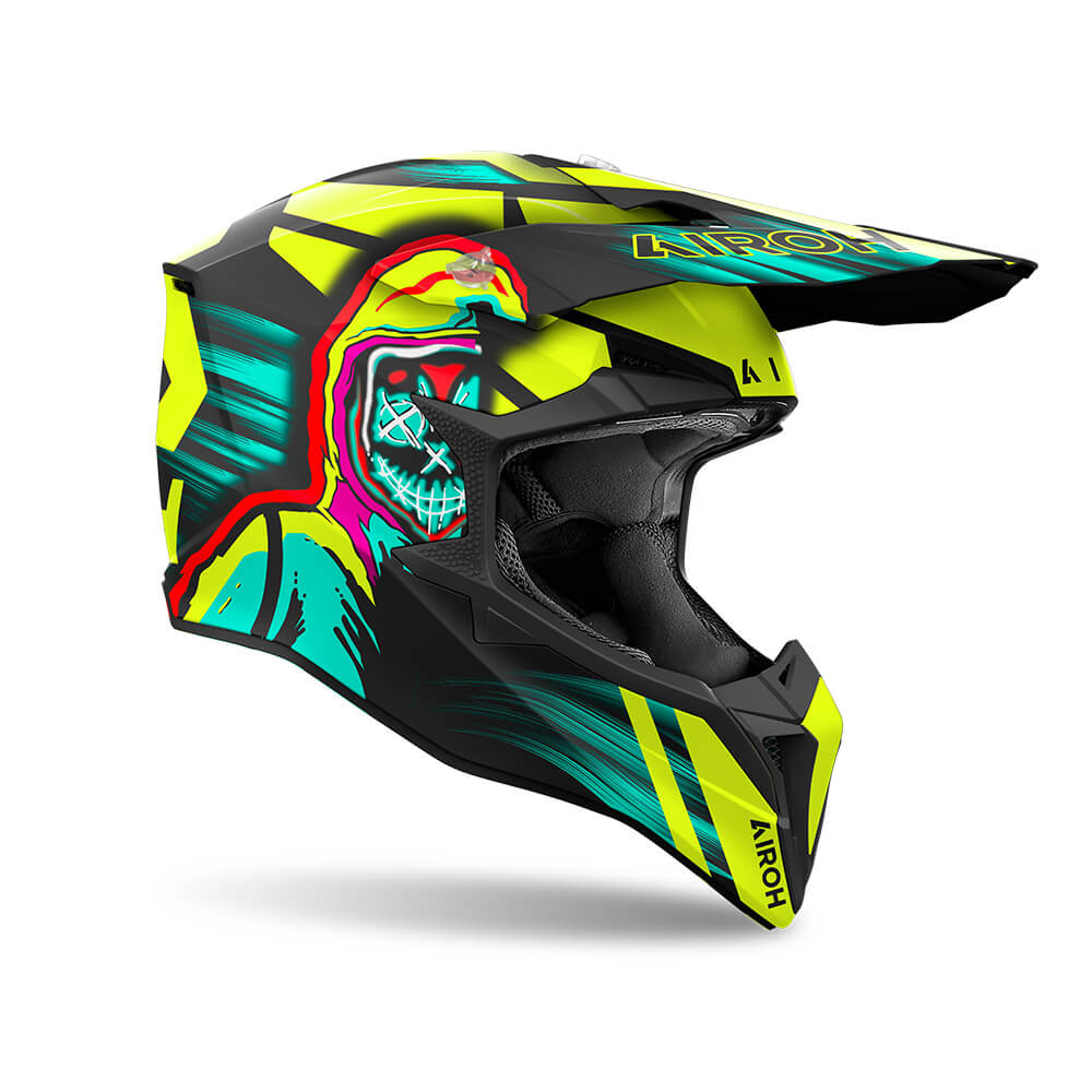 Airoh WRAAAP Helmet - Cyber Yellow Matt