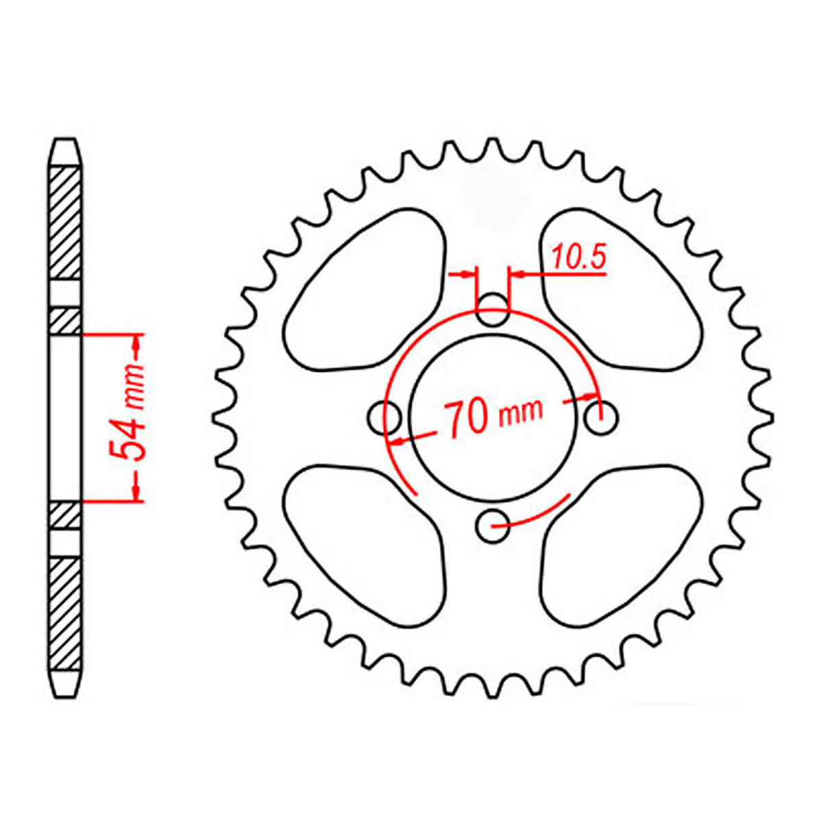 XAM Sprocket Kit Honda CBR125 '02-'11 O-Ring 15/42