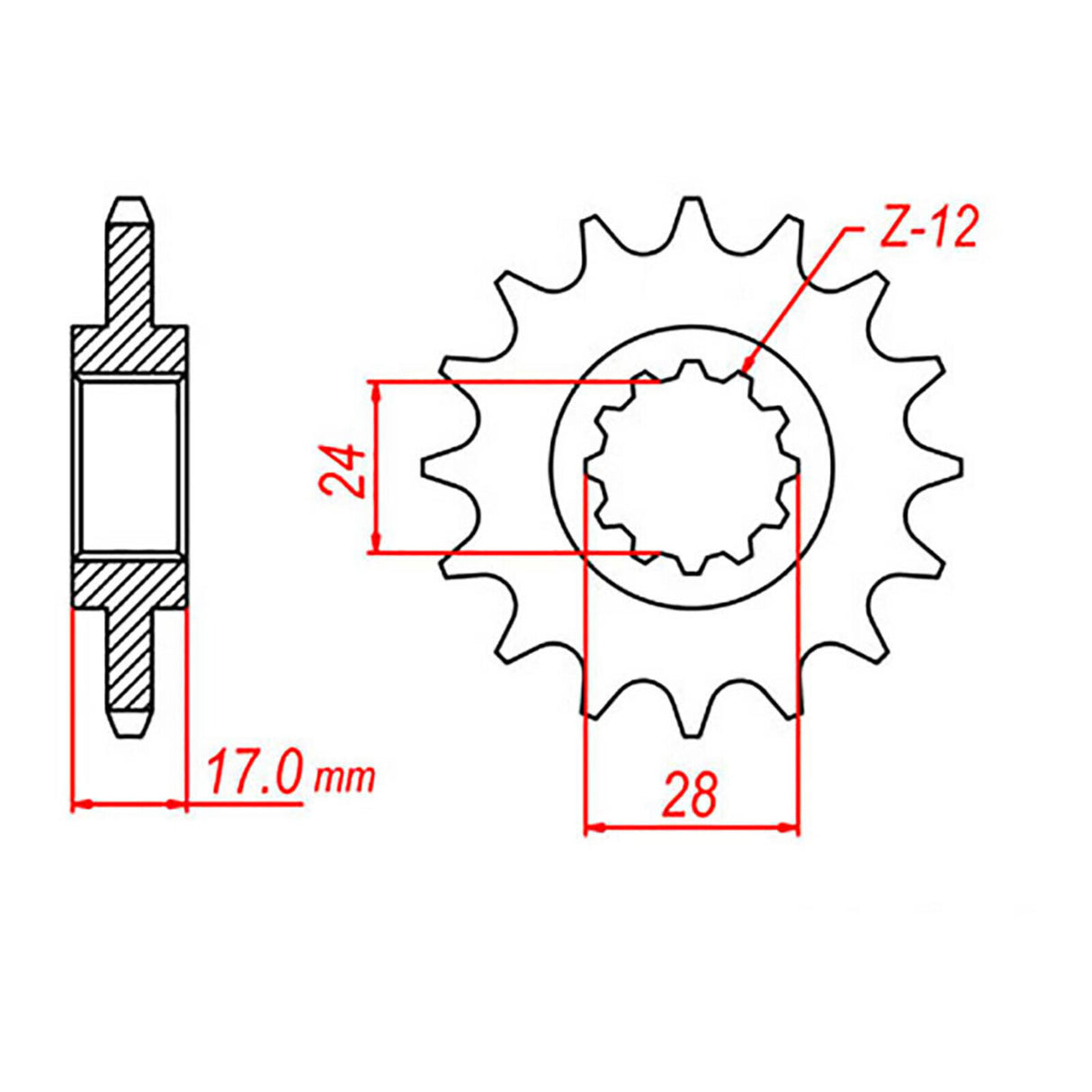 XAM Sprocket Kit Honda CB600F Hornet '-06 X-Ring Gold 15/42
