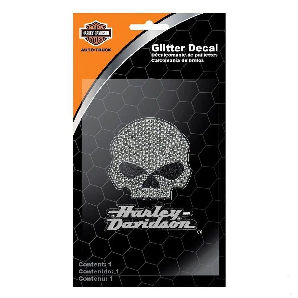 Harley-Davidson Skull Glitter Decal