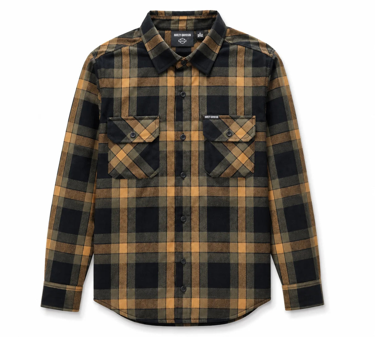 Harley-Davidson Woven Shirt - Brown/Black Plaid