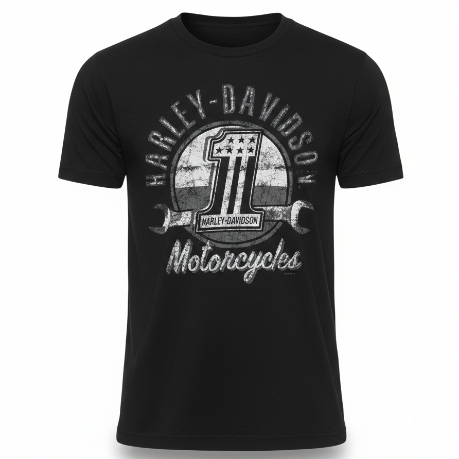 V-Twins x Harley-Davidson Grey Wrench T-Shirt