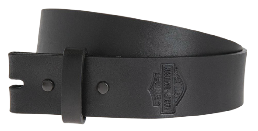 Harley-Davidson Men's Plain & Simple Bar & Shield Belt Strap - Black