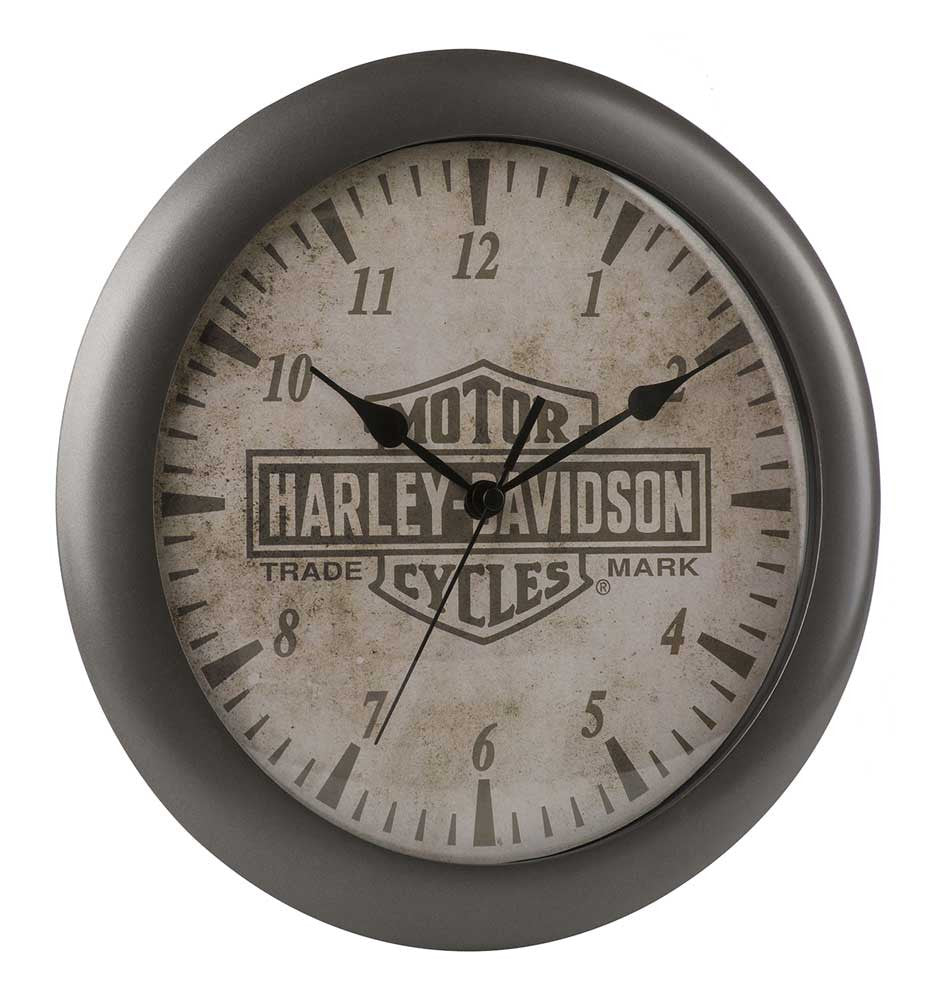 Harley-Davidson Trademark Logo Clock