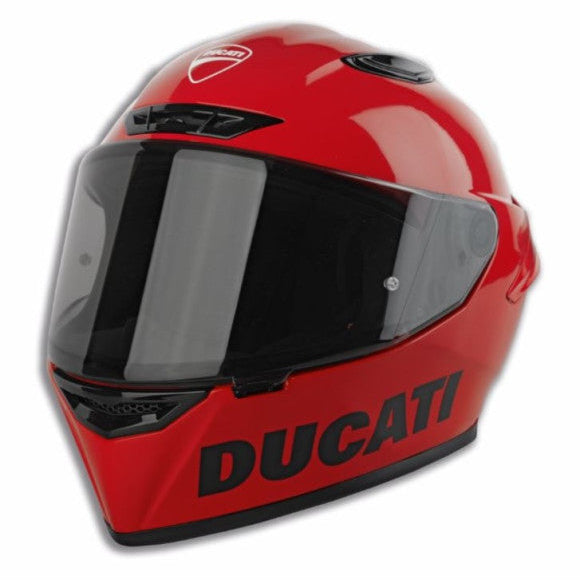 Ducati Logo Full Face Glossy Red Helmet
