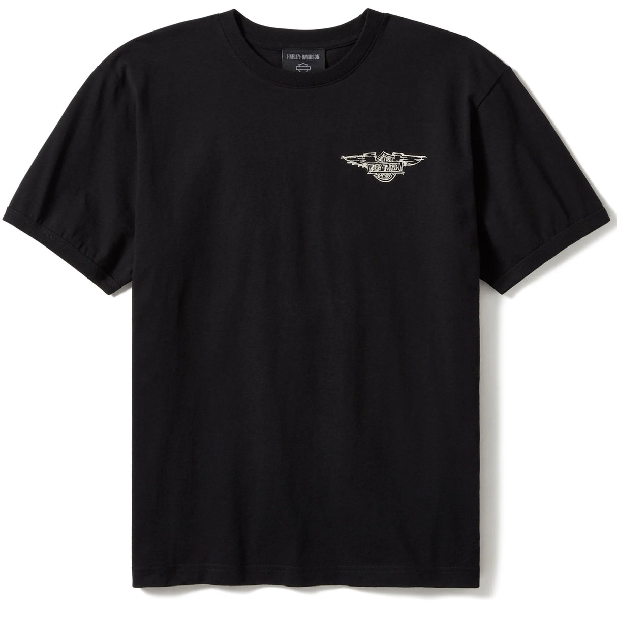Harley-Davidson Men's Willie G Sketchy Bar & Shield Ringer T-Shirt - Black