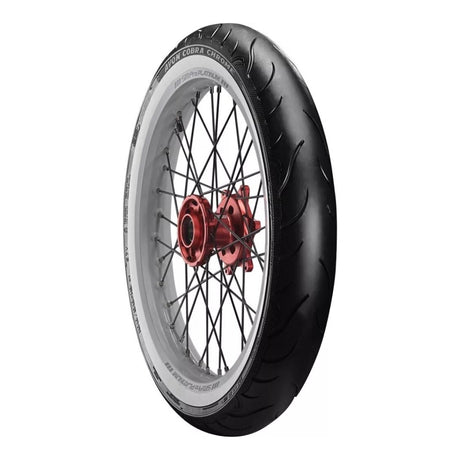 Avon Cobra Chrome MT90B16 (130/90B16) White Wall Front Tyre (74H Rating) AV91