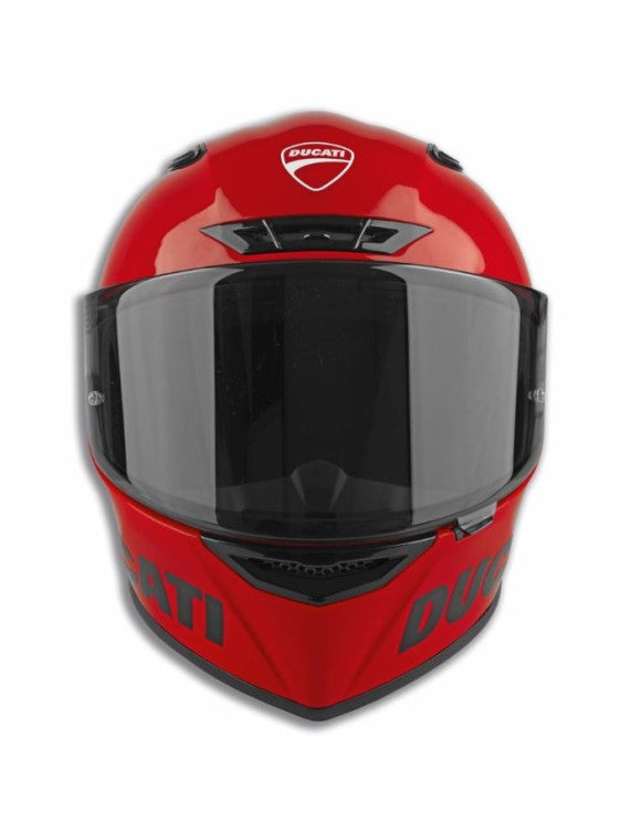Ducati Logo Full Face Glossy Red Helmet