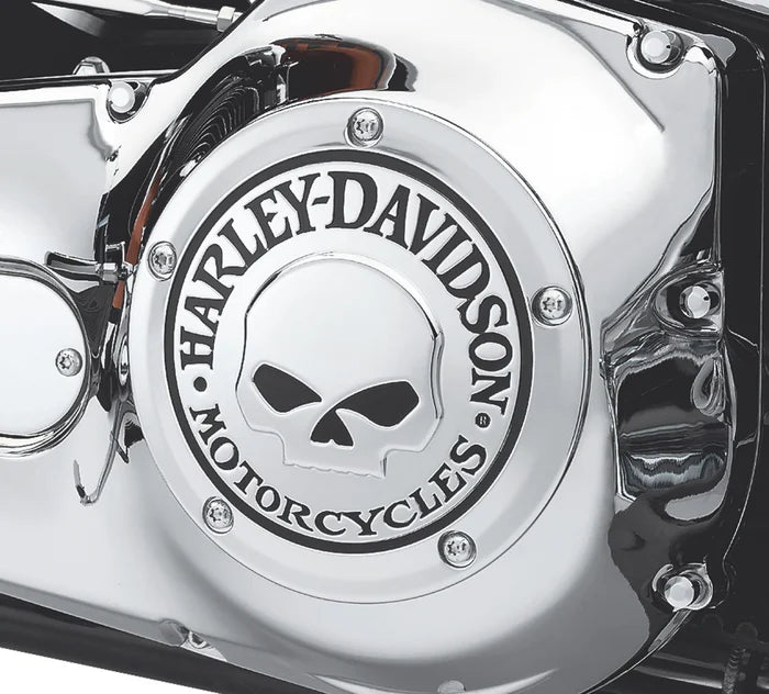 Harley-Davidson Willie G Skull Derby Cover - Chrome