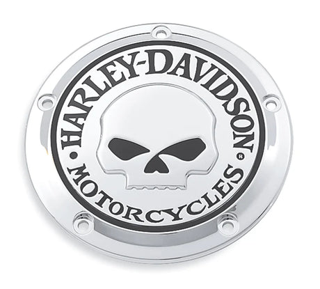 Harley-Davidson Willie G Skull Derby Cover - Chrome