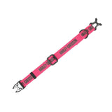 Harley-Davidson Cotton Webbing H-D Text Adjustable Pet Collar – Pink/Black