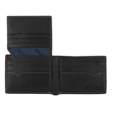 Harley-Davidson Men's Classic Genuine Pebble Leather Skull Passcase Wallet - Black