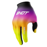 Shot Draw Kid's Gloves - Pink/Neon Yellow