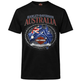 V-Twins x Harley-Davidson Men's Chain Flag T-Shirt - Black