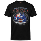 V-Twins x Harley-Davidson Men's Chain Flag T-Shirt - Black