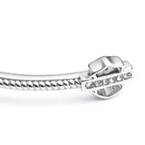 Harley-Davidson Women's B&S Logo Hinged Bracelet - Stainless Steel