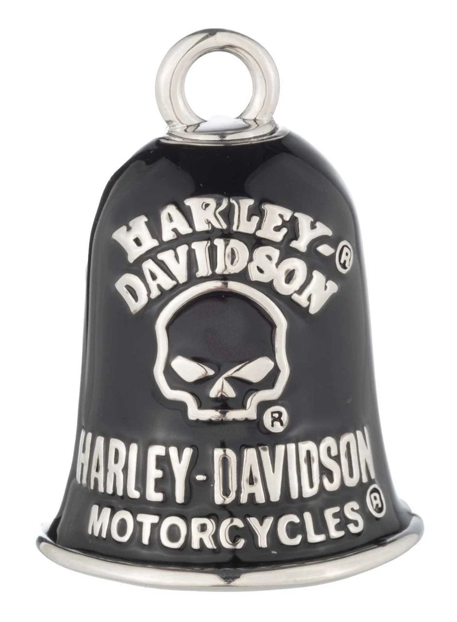 Harley-Davidson Willie G Skull Logo Ride Bell - Black/Silver