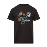 V-Twins x Harley-Davidson Men's Piston T-Shirt - Black