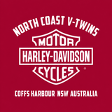 V-Twins x Harley-Davidson Men's Encounter T-Shirt - Cardinal Red