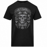 V-Twins x Harley-Davidson Men's Engraved T-Shirt - Black