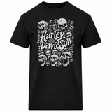 V-Twins x Harley-Davidson Men's Psychedelic T-Shirt - Black