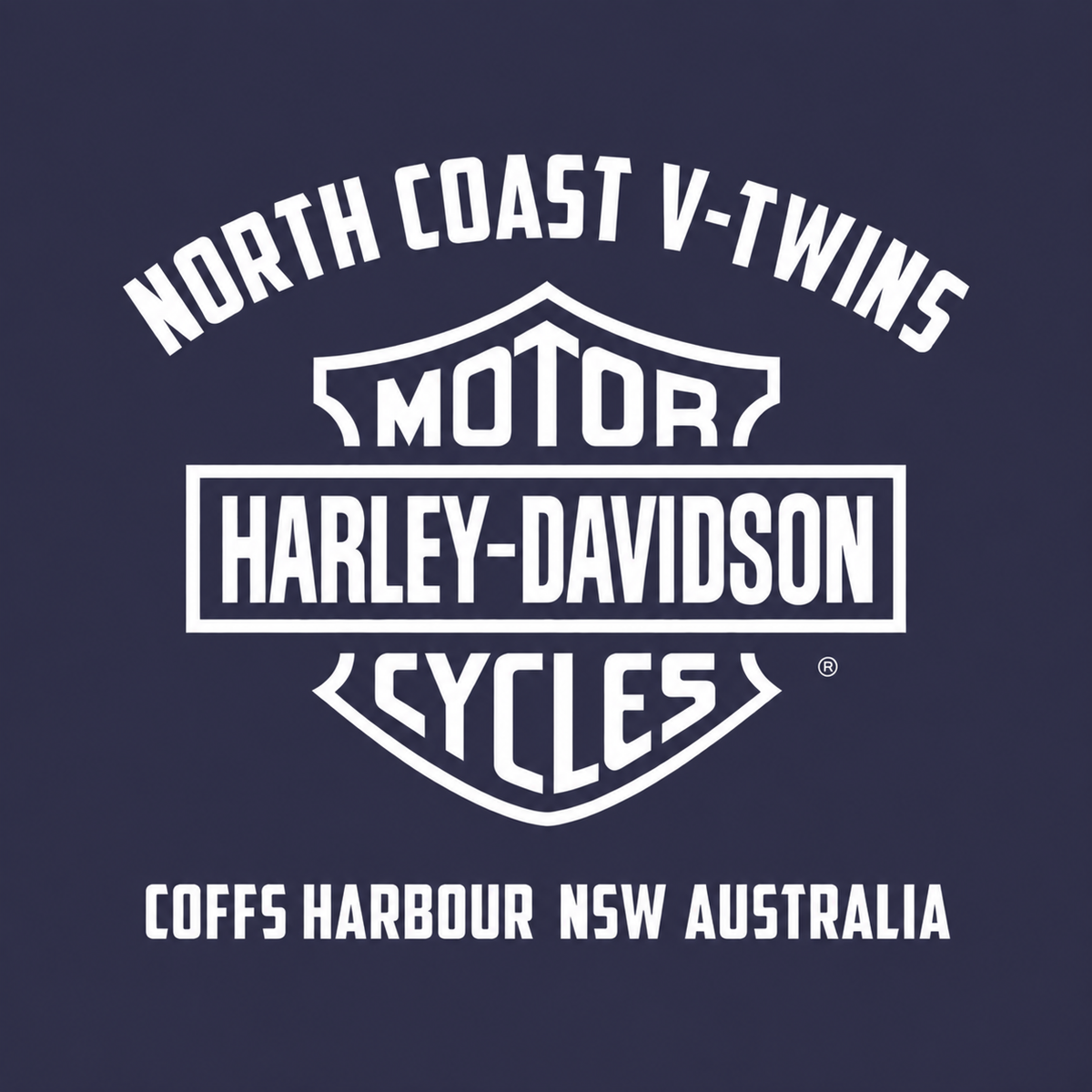 V-Twins x Harley-Davidson Mercury T-Shirt - Navy