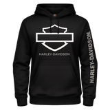 V-Twins x Harley-Davidson B&S Outline Black Hoodie