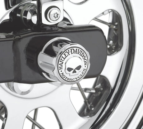 Harley-Davidson Willie G Skull Rear Axle Nut Covers