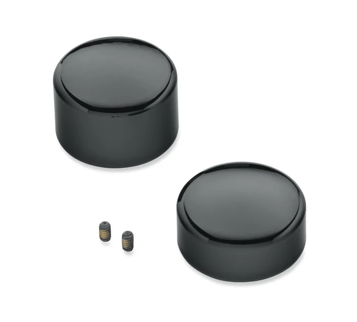Harley-Davidson Rear Axle Nut Covers  - Gloss Black