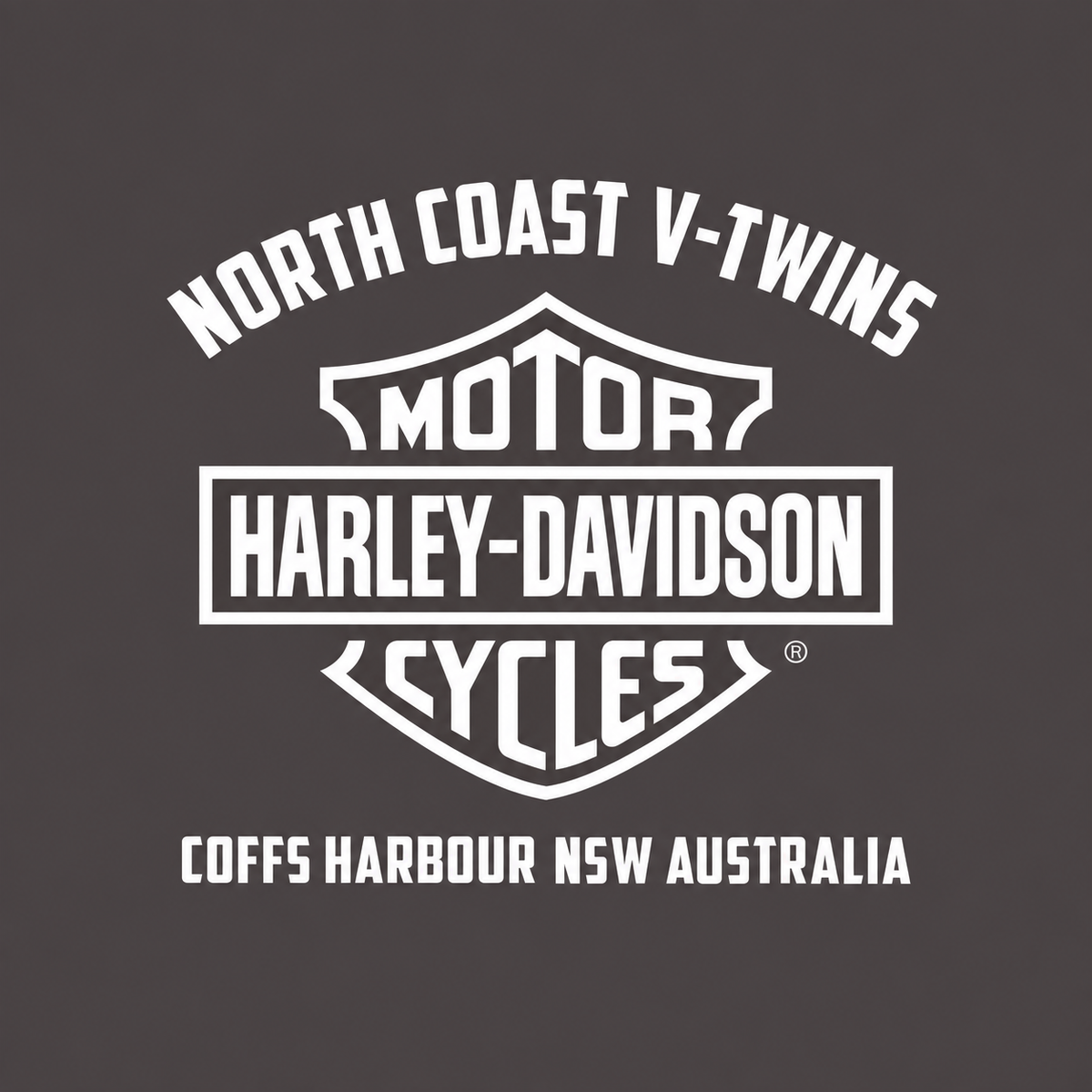 V-Twins x Harley-Davidson Men's Open Bar & Shield Muscle Tank - Charcoal