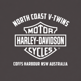 V-Twins x Harley-Davidson Men's Open Bar & Shield Muscle Tank - Charcoal