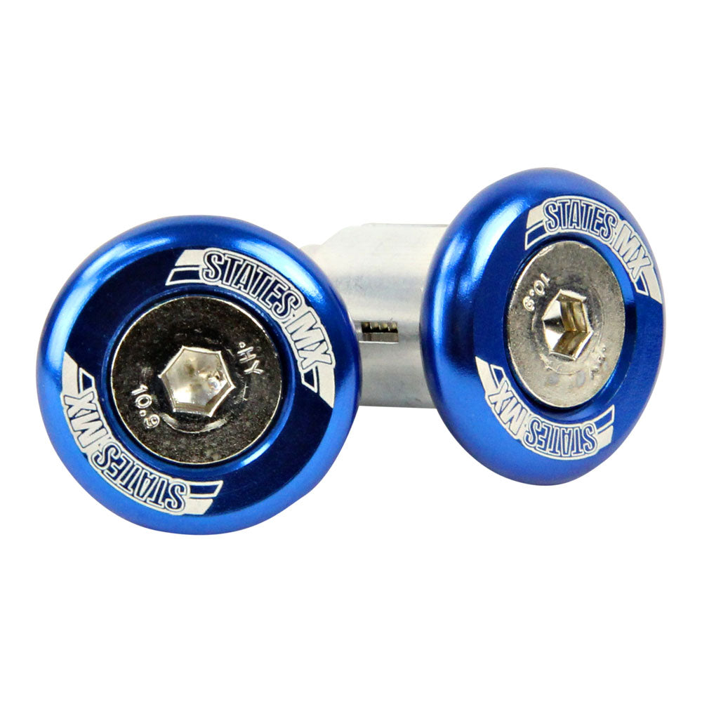 States Mx Off-Road Bar Ends - Blue