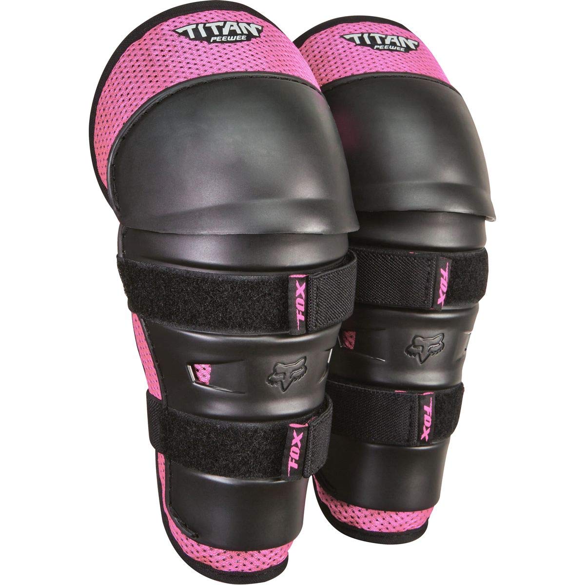 Fox Kids Peewee PW-1 Knee Guards - Black/Pink