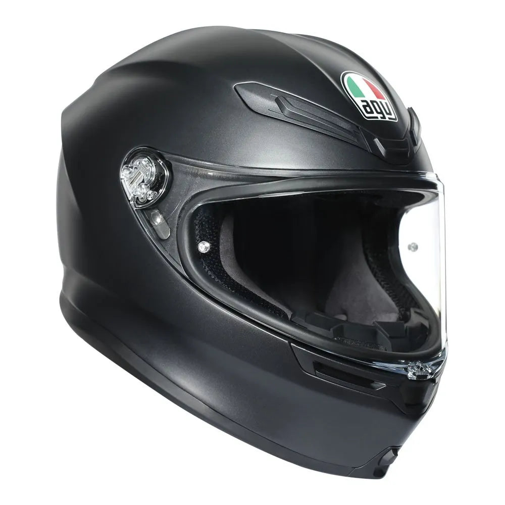 【美品】AGV K6 MATTBLAC AGV K6 Matt Black Helmet – V-Twins Motorcycles