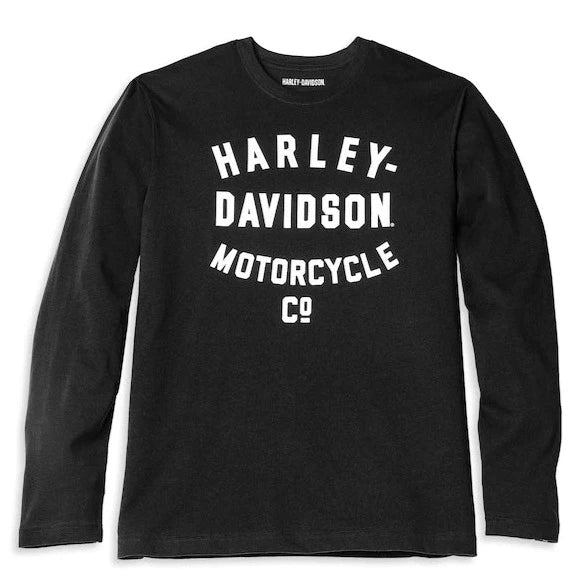 Harley-Davidson Men's Racer Font Motorcycle Co. Long Sleeve
