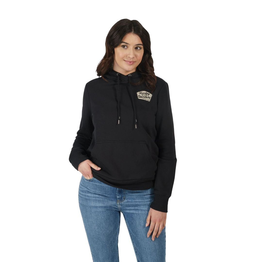 ハーレーダビッドソン 純正 ウィメンズ スペシャル マシニスト プルオーバーフーディ BlackBeauty 96178-23VW Women's Special Machinist Pullover Hoodie - Grape Leaf
