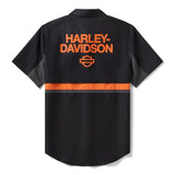 Harley-Davidson Men's H-D TECH Vented Short Sleeve Shirt (Black)