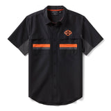 Harley-Davidson Men's H-D TECH Vented Short Sleeve Shirt (Black)