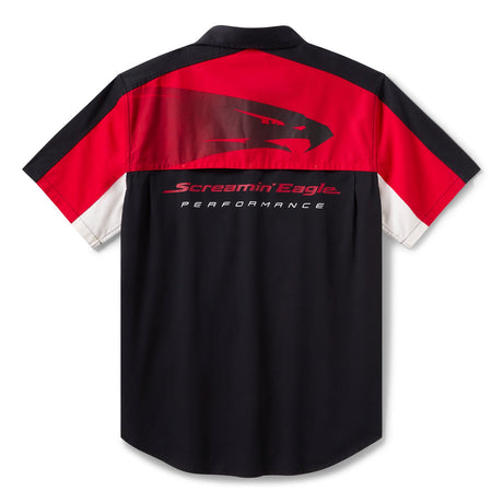 Harley-Davidson Men's Screamin' Eagle Vented Short Sleeve Mechanics Shirt